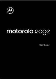 Motorola Edge 2021 manual. Smartphone Instructions.